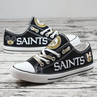 New OrIeans Saint NFL Football 3 Gift For Fans Low Top Custom Canvas Shoes | Favorety DE