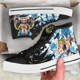 Gogeta High Top Canvas Shoes Custom Dragon BaII Anime For Fans | Favorety AU