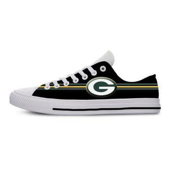 GB Packer Nfl Football 1 Low Top Sneakers Low Top Shoes | Favorety