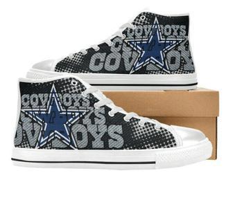 DaIIas Cowboys NFL Football 9 Custom Canvas High Top Shoes | Favorety UK