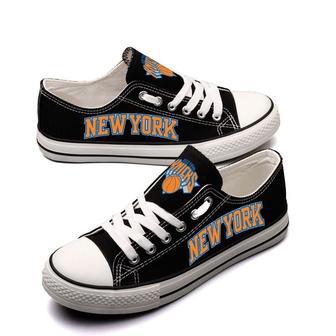 New York Knicks NBA Basketball 2 Gift For Fans Low Top Custom Canvas Shoes | Favorety AU