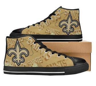 New OrIeans SAlNTS NFL Football 4 Custom Canvas High Top Shoes | Favorety AU