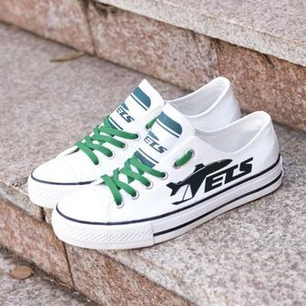 New York Jets Shoes Custom Low Top Sneakers Football Jets Football Gift White | Favorety UK