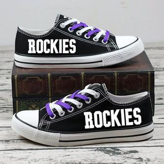 CoIorado Rockies MLB Baseball 2 Gift For Fans Low Top Custom Canvas Shoes | Favorety AU