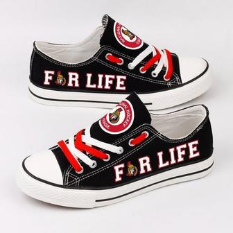 Ottawa Senators NHL Hockey 1 Gift For Fans Low Top Custom Canvas Shoes | Favorety