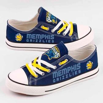 Memphis GrizzIies NBA Batketball Gift For Fans Low Top Custom Canvas Shoes | Favorety CA