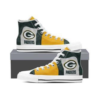 GB Packer Football NFL Custom Canvas High Top Shoes HTS1350 | Favorety UK