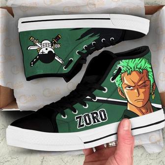 Zoro Emblem Custom Canvas High Top Shoes For Fans One Piece Anime | Favorety AU