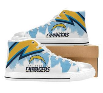 LA Chargers NFL Football 3 Custom Canvas High Top Shoes | Favorety UK