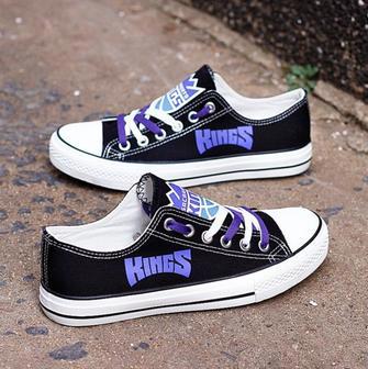 Sacramento Kings Custom Shoes Basketball Kings Low Top Sneakers Sacramento NBA Gumshoes Kings | Favorety UK