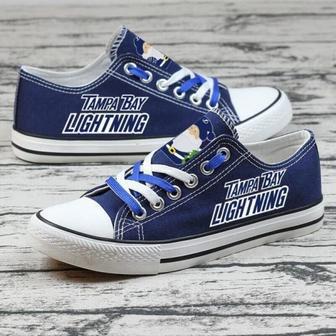 Tampa Bay Lightning NHL Hockey 3 Gift For Fans Low Top Custom Canvas Shoes | Favorety CA