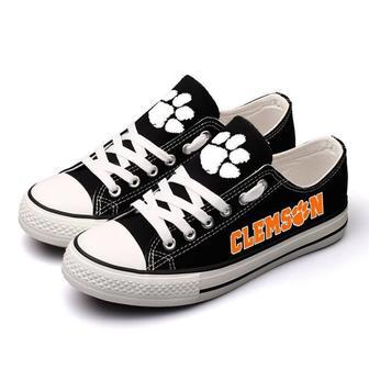 Clemson Tigers NFL Football 4 Gift For Fans Low Top Custom Canvas Shoes | Favorety UK