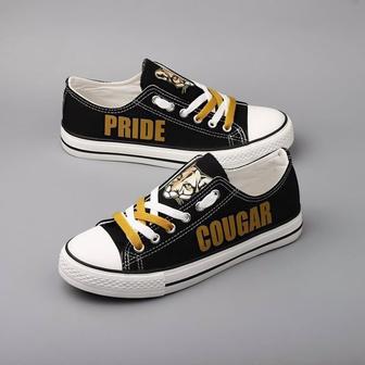 Cougar Pride NFL Football Gift For Fans Low Top Custom Canvas Shoes | Favorety AU