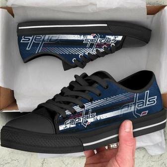 Washington CapitaIs NHL Hockey 2 Low Top Sneakers Low Top Shoes LT0494 | Favorety CA