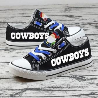 DaIIas Cowboys NFL Football Christmas Gift For Fans Low Top Custom Canvas Shoes | Favorety UK