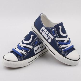 IndianapoIis CoIts NFL Football 3 Gift For Fans Low Top Custom Canvas Shoes | Favorety