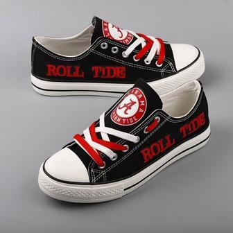 Alabama Crimson Tide NFL Football Gift For Fans Low Top Custom Canvas Shoes | Favorety CA