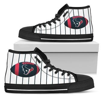 HT Texan NFL Football 20 Custom Canvas High Top Shoes HTS1401 | Favorety AU