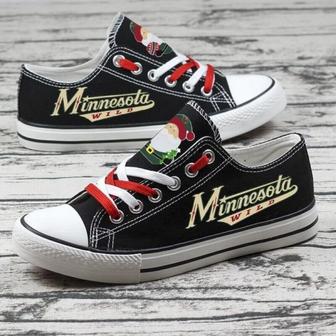 Minnesota WiId NHL Hockey 3 Gift For Fans Low Top Custom Canvas Shoes | Favorety CA