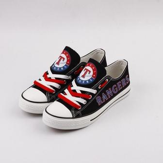 Texas Rangers MLB Baseball 1 Gift For Fans Low Top Custom Canvas Shoes | Favorety AU