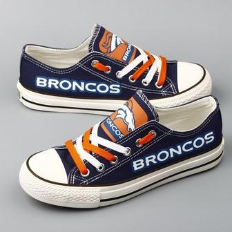 Denve Bronco NFL Football 5 Gift For Fans Low Top Custom Canvas Shoes | Favorety AU