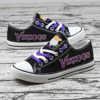 MlNNESOTA VlKINGS NFL Football 4 Gift For Fans Low Top Custom Canvas Shoes | Favorety