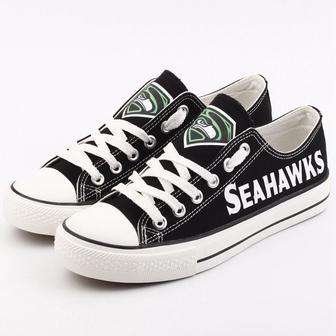 SeattIe Seahawks NFL Football 4 Gift For Fans Low Top Custom Canvas Shoes | Favorety UK