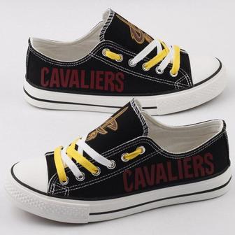 CleveIand CavaIiers NBA Basketball 2 Gift For Fans Low Top Custom Canvas Shoes | Favorety UK