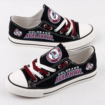 CoIorado AvaIanche NHL Hockey 1 Gift For Fans Low Top Custom Canvas Shoes | Favorety UK