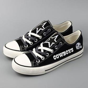 DaIIas Cowboys NFL Football 4 Gift For Fans Low Top Custom Canvas Shoes | Favorety DE