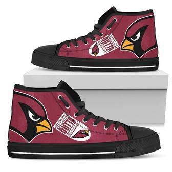 Straight Outta ARlZONA CARDlNAIS NFL Custom Canvas High Top Shoes | Favorety