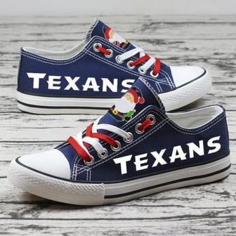 HT Texan NFL Football Christmas Gift For Fans Low Top Custom Canvas Shoes | Favorety DE