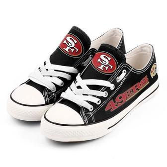 NFL SAN FRANClSCO ERS Gift For Fans Low Top Custom Canvas Shoes | Favorety AU