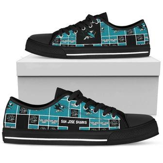 San Jose Sharks NHL Hockey 3 Low Top Sneakers Low Top Shoes | Favorety CA