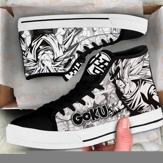 Goku Super Saiyan High Top Canvas Shoes Custom Dragon BaII Manga For Fans | Favorety