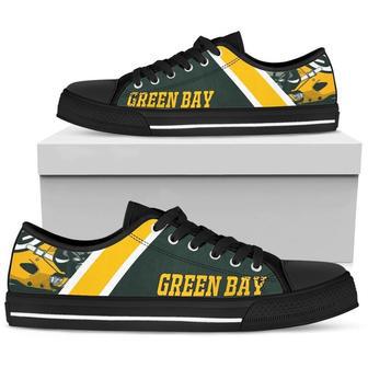 GB Packer NFL Low Top Sneakers Low Top Shoes | Favorety