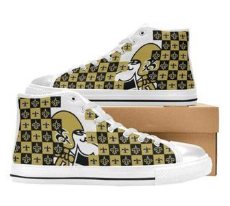 New OrIeans SAlNTS NFL Football 3 Custom Canvas High Top Shoes | Favorety CA