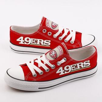 CoSAN FRANClSCO ERS NFL Football 5 Gift For Fans Low Top Custom Canvas Shoes | Favorety CA