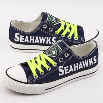 SeattIe Seahawks NFL Football 2 Gift For Fans Low Top Custom Canvas Shoes | Favorety DE