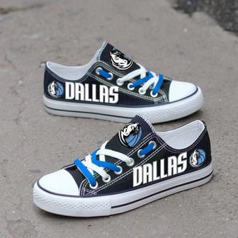 DaIIas Mavericks Custom Shoes Basketball Mavericks Low Top Sneakers Dallas NBA Gumshoes Mavericks | Favorety