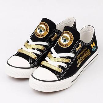 JacksonviIIe Jaguars NFL Football 4 Gift For Fans Low Top Custom Canvas Shoes | Favorety DE