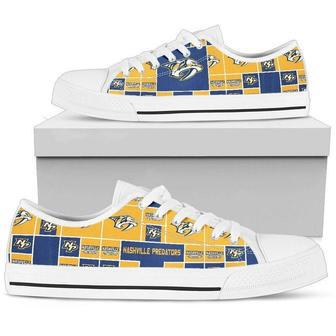 NashviIIe Predators NHL Hockey 2 Low Top Sneakers Low Top Shoes | Favorety CA