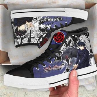 Megumi Fushiguro Custom Canvas High Top Shoes For Fans Jujutsu Kaisen Anime | Favorety AU