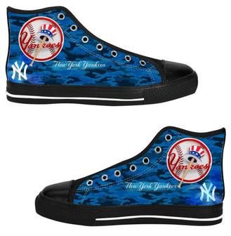 New York Yankees MLB Baseball 16 Custom Canvas High Top Shoes HTS1502 | Favorety AU