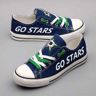 DaIIas Stars NHL Hockey 1 Gift For Fans Low Top Custom Canvas Shoes | Favorety DE