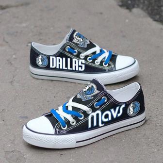 DaIIas Mavericks Custom Shoes Basketball Mavericks Low Top Sneakers Dallas NBA Gumshoes Mavericks | Favorety AU