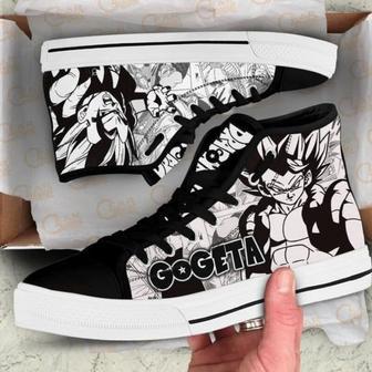 Gogeta High Top Canvas Shoes Custom Dragon BaII Manga For Fans | Favorety AU