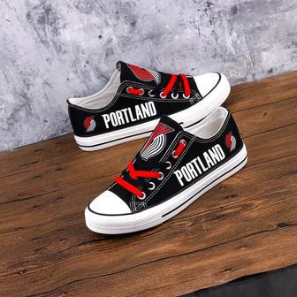 PortIand Trail BIazers Custom Shoes Basketball Trail Blazers Low Top Sneakers Portland NBA Trail Blazers | Favorety