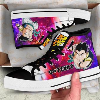 Fat Gotenks High Top Canvas Shoes Custom Dragon BaII Anime For Fans | Favorety CA