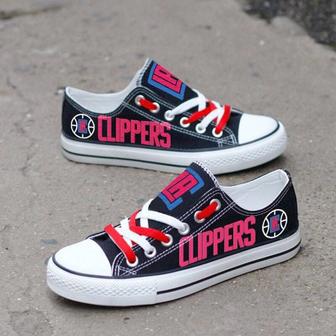 Los Angeles Clippers Custom Shoes Basketball Clippers Low Top Sneakers Los Angeles NBA Clippers | Favorety